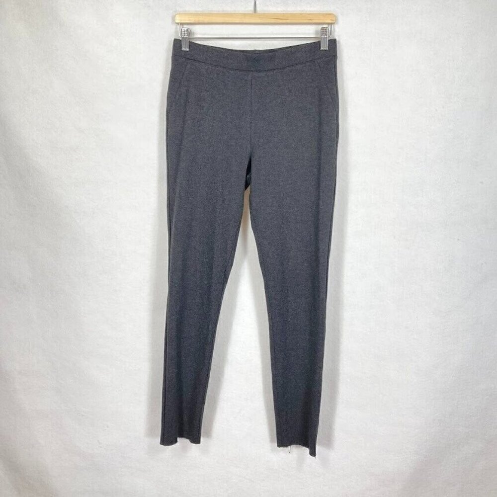 Betabrand Pull On Elastic Waist Gray Ponte High Waisted Leggings Size Med
